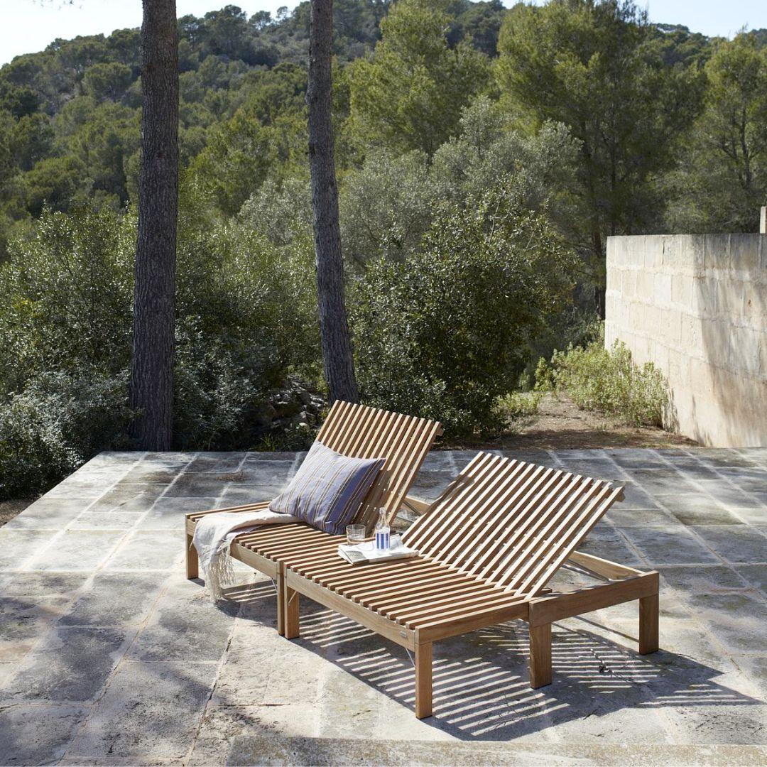 Riviera Outdoor Lounge Chair – FSC-Certified Teak by Skagerak