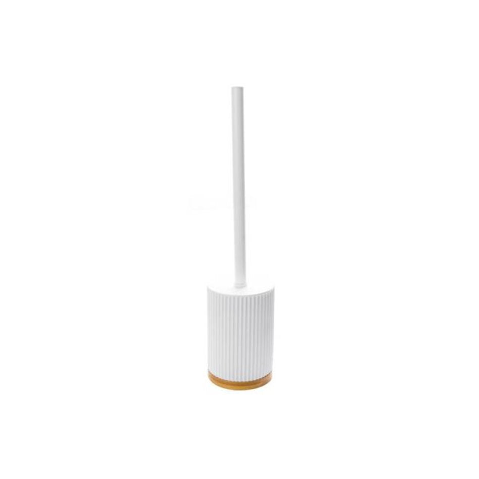 Modern White Toilet Brush – H40 × Ø9.5 cm