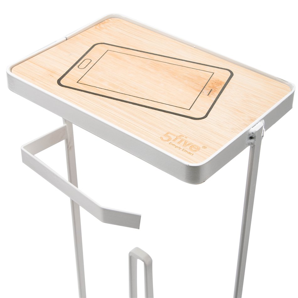 Toilet paper rack, white, H59x19x12cm