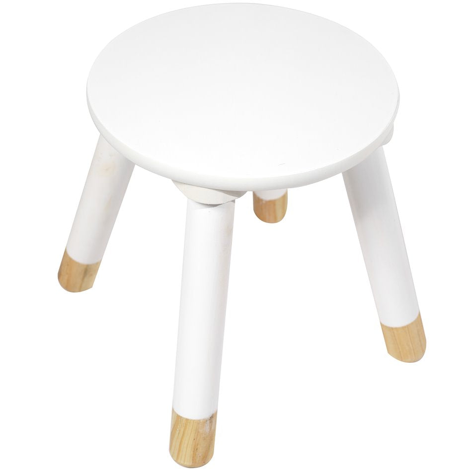 Stool Sweet, white, H26.5cm, D24cm