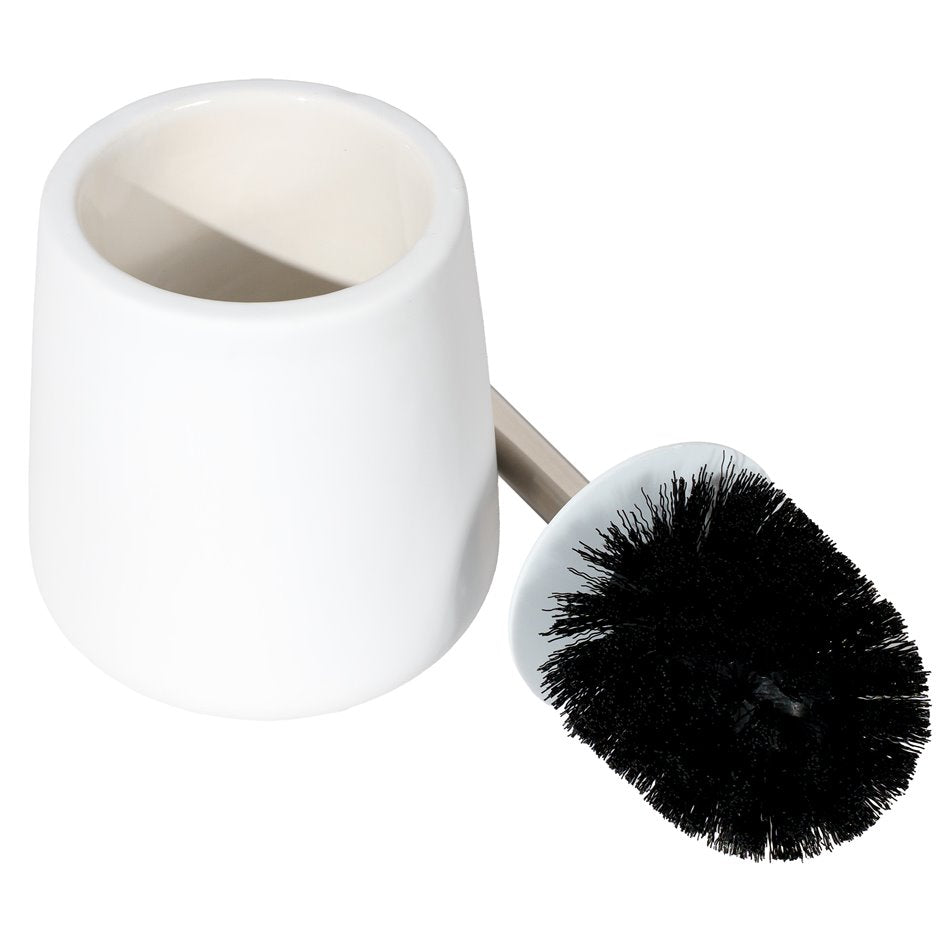 Toilet brush Rub, white, H40cm, D12cm