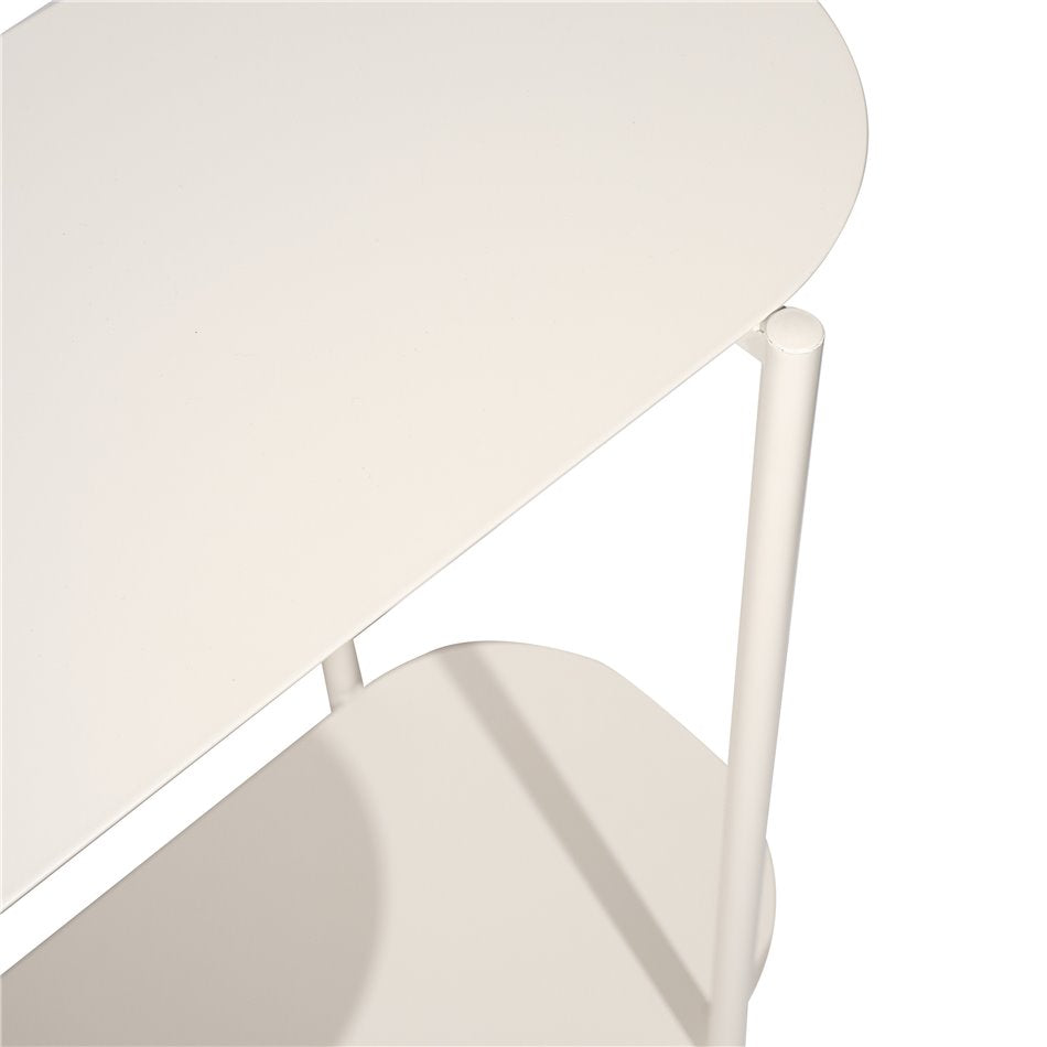 Bookshelf Haja, beige color, metall, H70x90x32cm