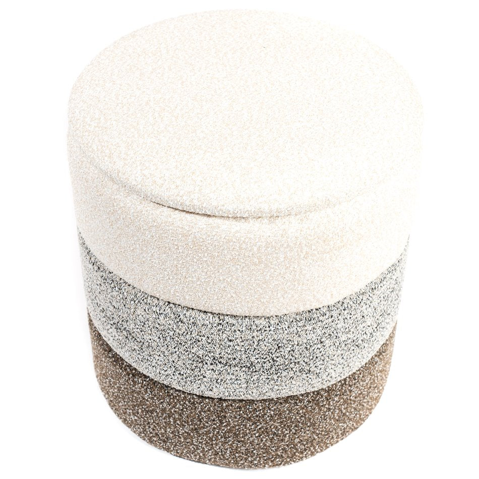 Vails M Storage Ottoman Brown – H38 × Ø33 cm