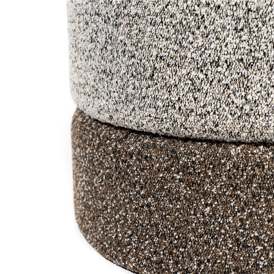 Vails M Storage Ottoman Brown – H38 × Ø33 cm