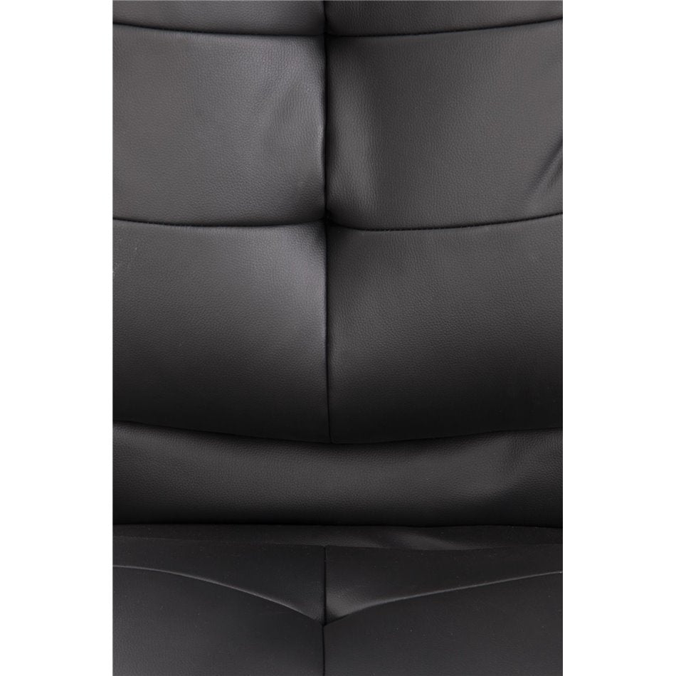 Executive Office Chair Heston – Black Eco Leather, Adjustable Height, 114–124×66×72 cm