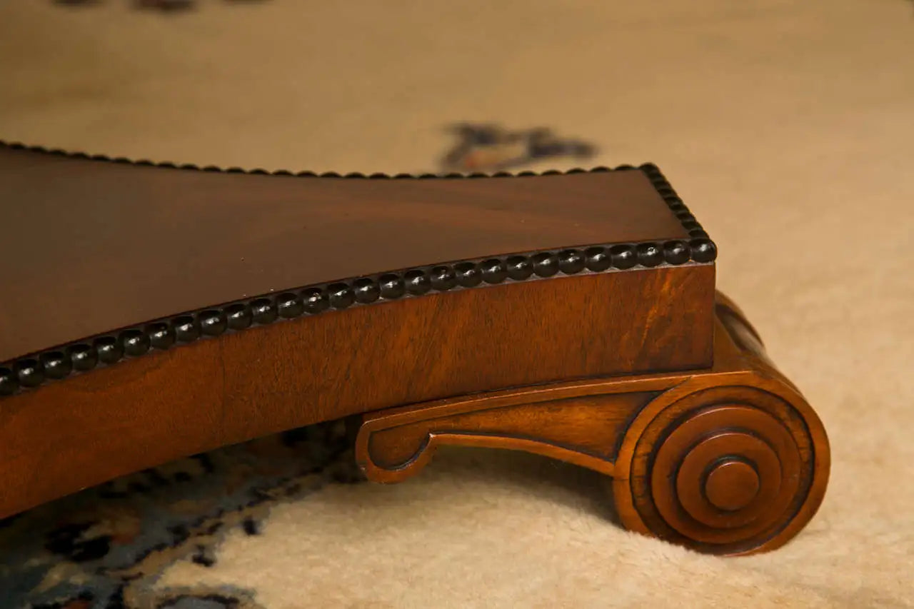 Custom Regency Style 56" Diameter Mahogany Dining Table