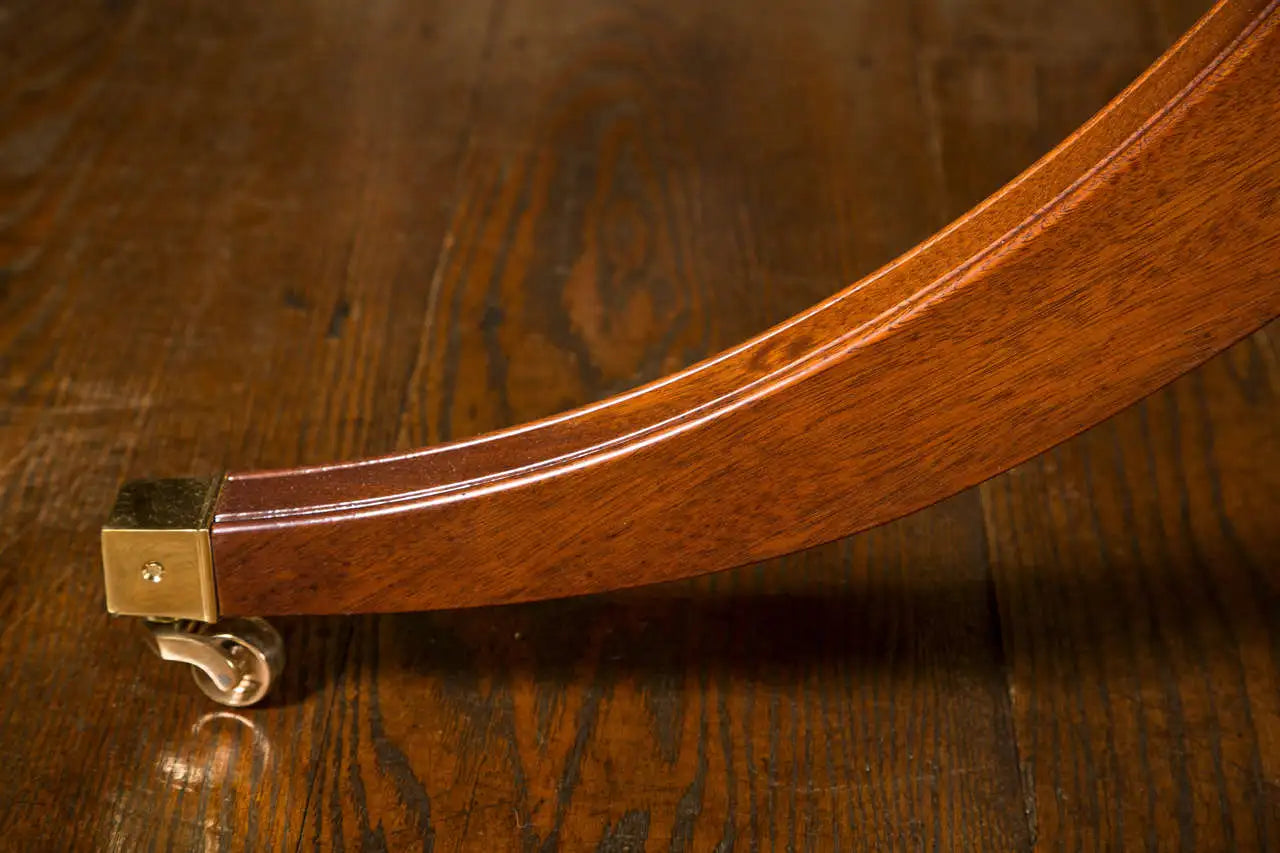 Custom Mahogany Double Pedestal Dining Table