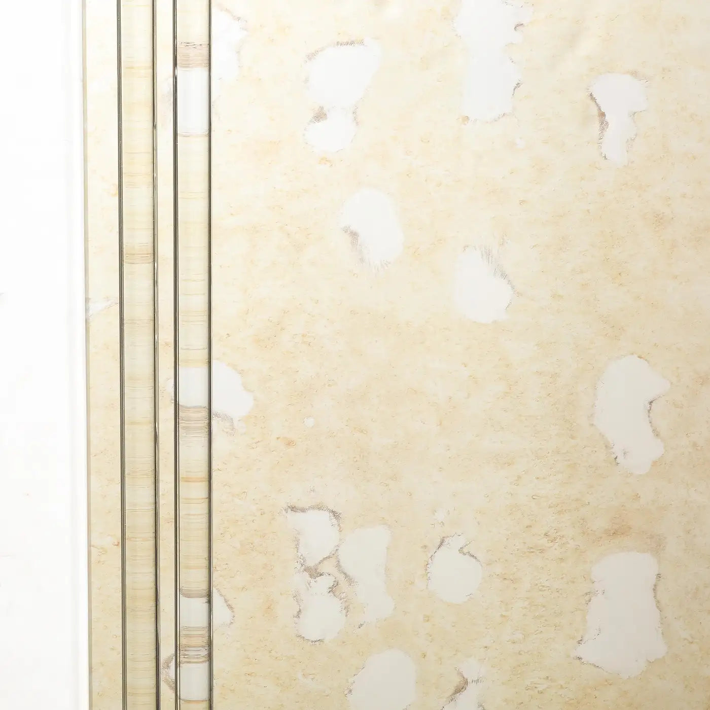 Custom for High Style Deco Modernist Antiqued Mirror With Glass Rods & Nickel