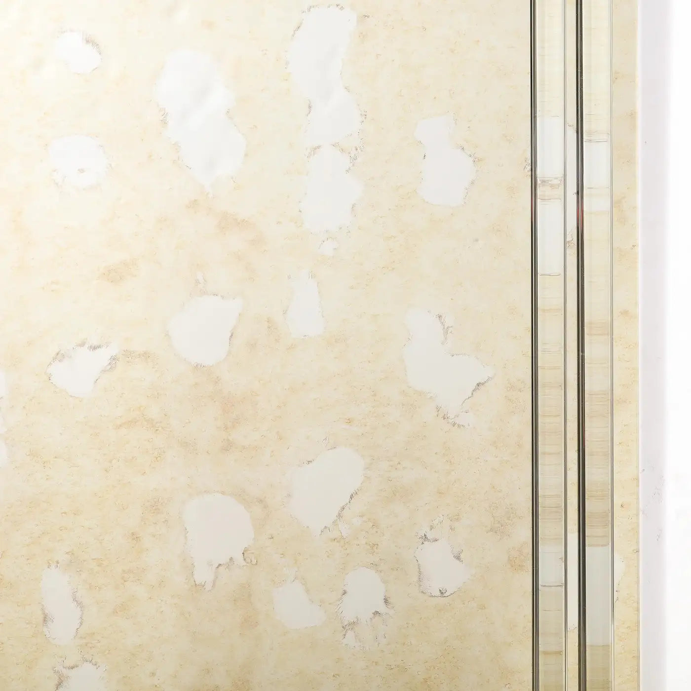 Custom for High Style Deco Modernist Antiqued Mirror With Glass Rods & Nickel