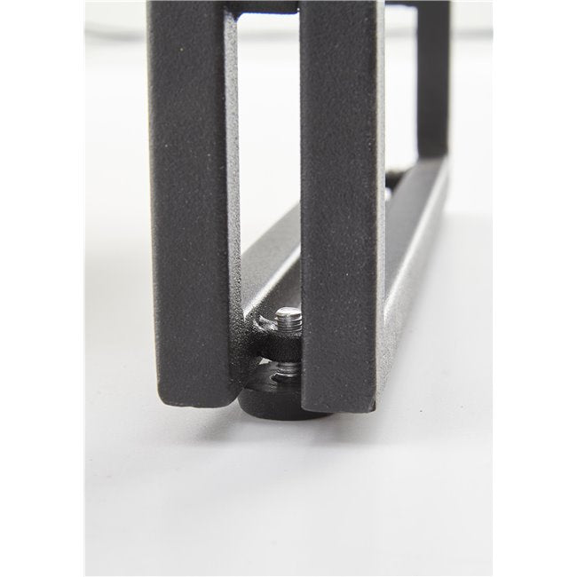 Holivar Console Table – Oak MDF with Black Steel Frame