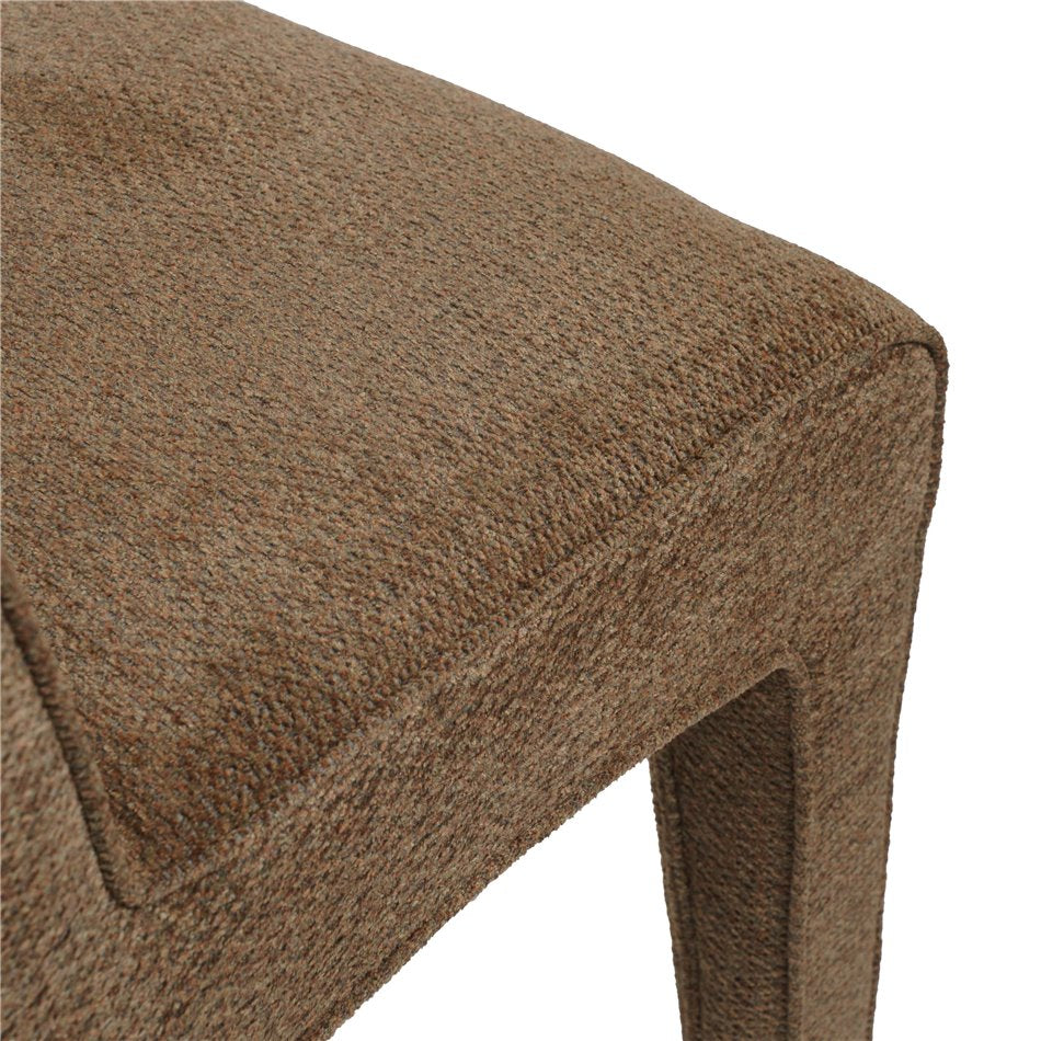 Accent chair Madrigal 64, brown, H80x53x69cm, seat height 48cm