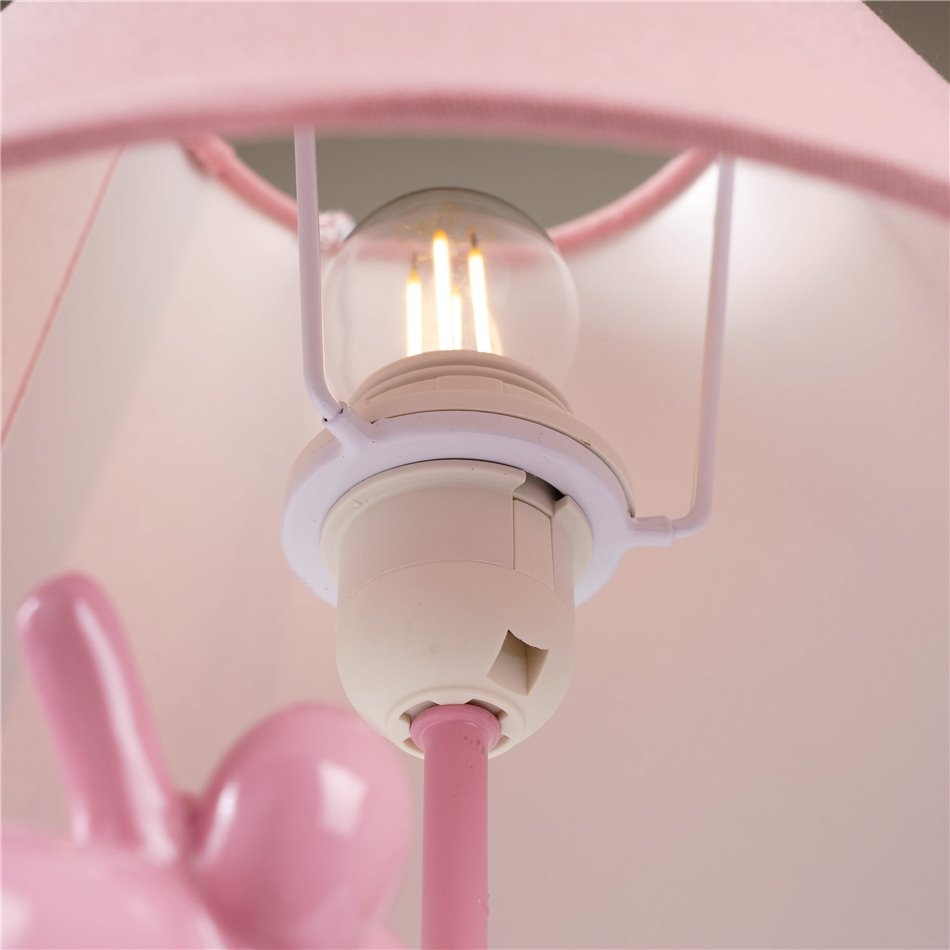 Table lamp Unicorn, rose, H45cm, D26cm, E27 40W(MAX)