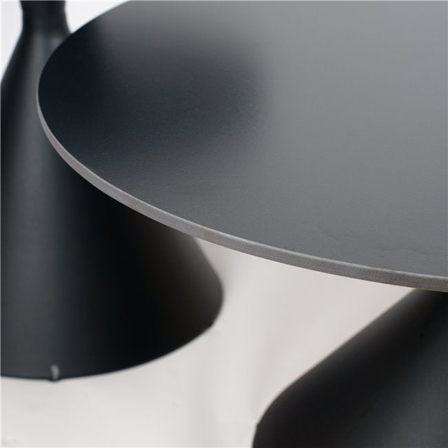 Nesting Coffee Table Set – Ceramic & Metal (Set of 2)