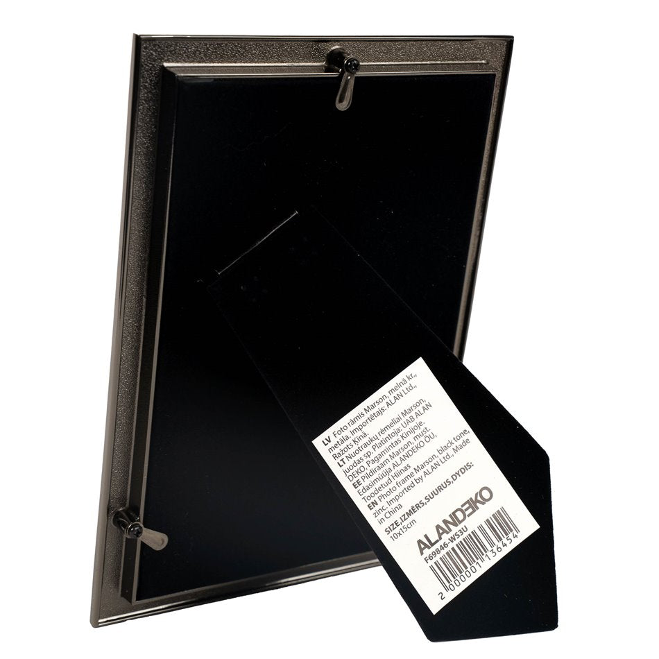 Photo frame Marson, black color, 10x15cm