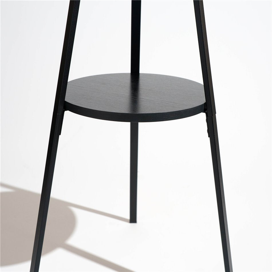 Coat hanger METTY, black, H180x44x42cm