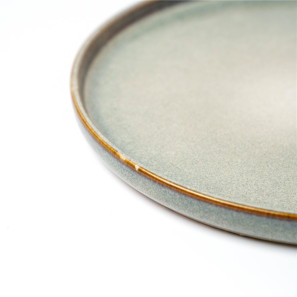 Dessert plate TERRE, green, D21cm