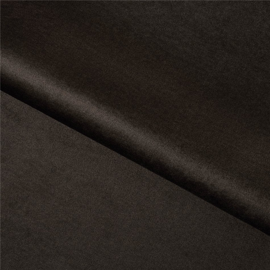 Dark Brown Monolith 29 Velvet Square Pouf – Accent Ottoman