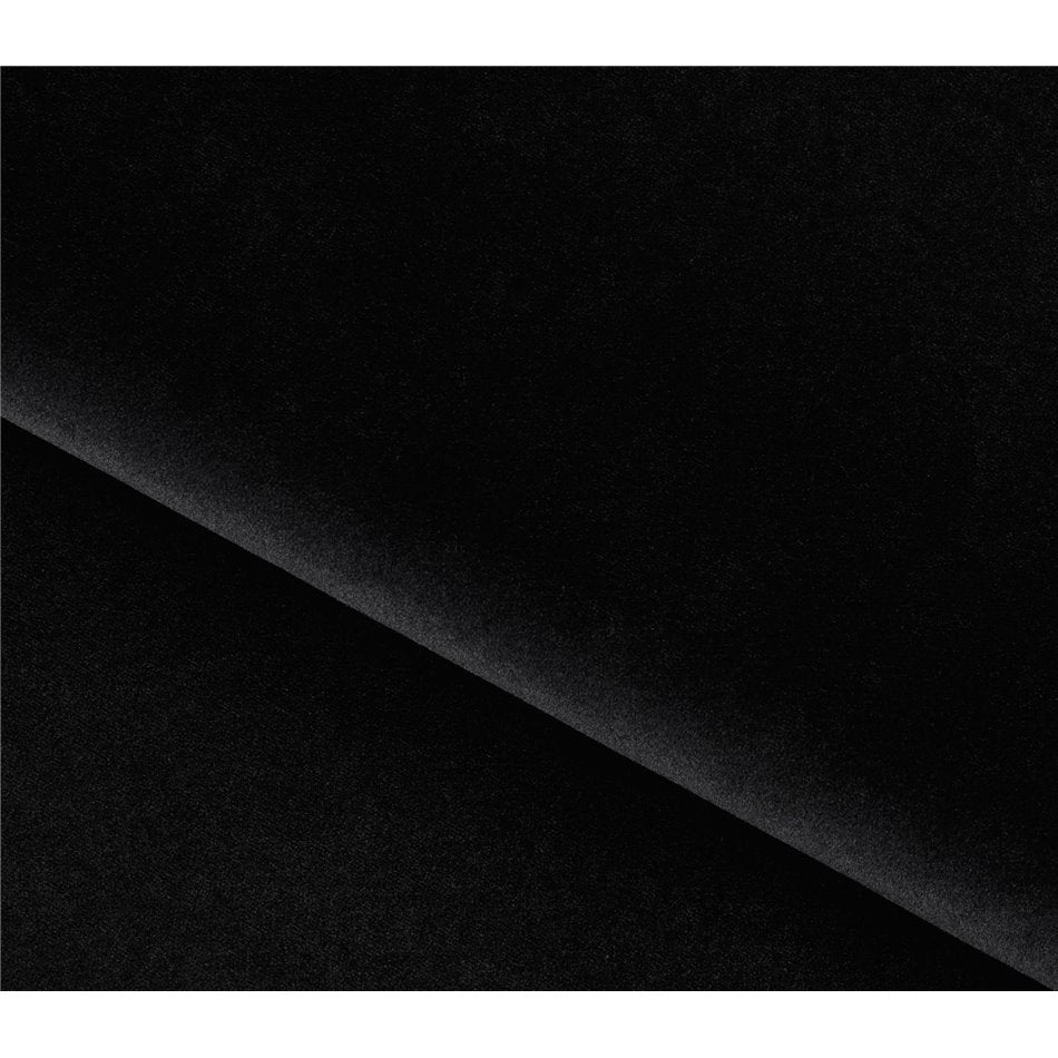 Elmego Velvetmat Pouf in Black – H42 × W68 × L82 cm