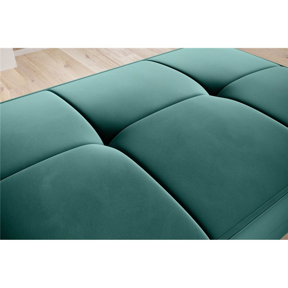 Dark Green Velvetmat Storage Pouf – Spacious Accent Ottoman