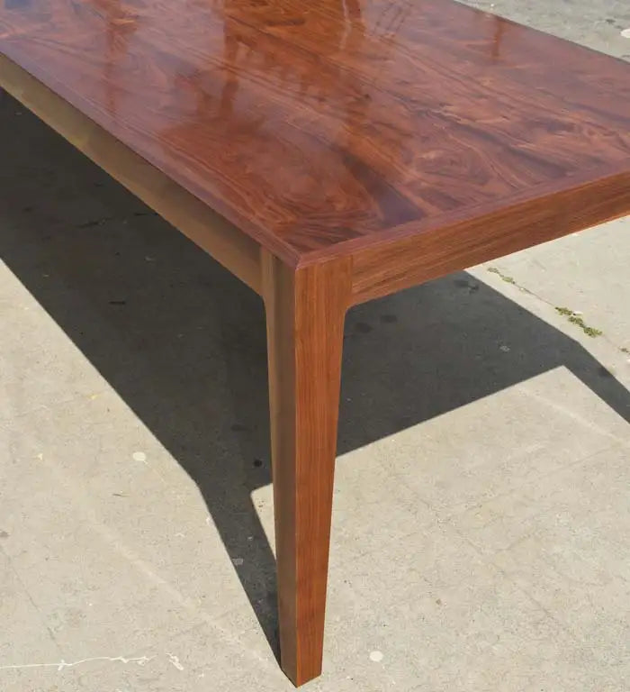 Parsons Table in Bookmatched Walnut