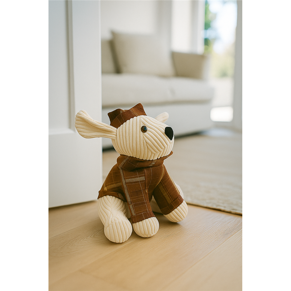 Rusty Dog Door Stopper Beige – 13 × 25 × 23 cm