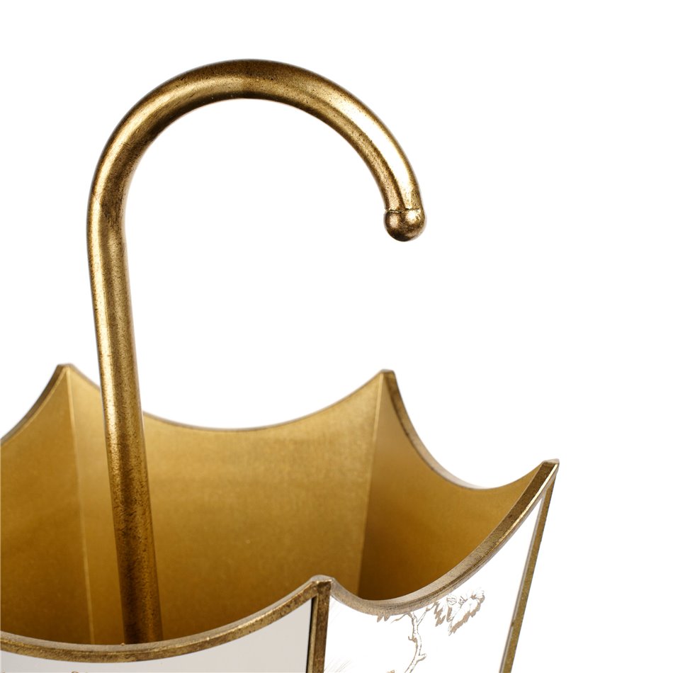 Golden Umbrella Stand – H65 × D33 × Ø33 cm