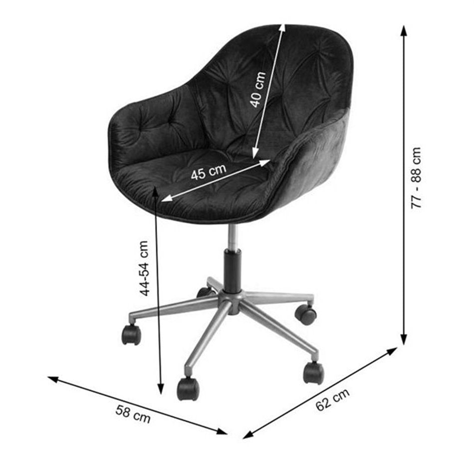 Slorino Adjustable Office Chair – Green Fabric, Modern Ergonomic Design