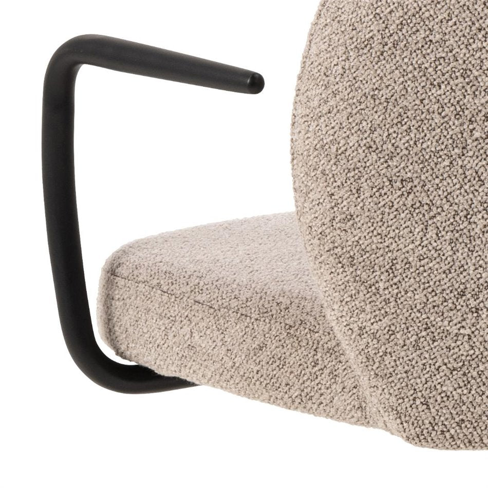 Ergonomic Office Chair Atricia – Beige, Adjustable Height & Armrests, 93.5×59×50 cm