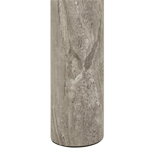 Acolano Coffee Table – Light Grey Marble-Look MDF, 100×75×36 cm