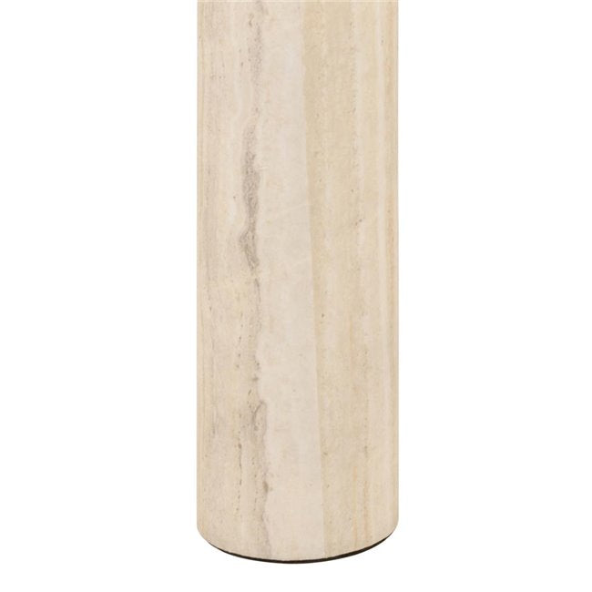 Acolano Coffee Table – Light Beige Marble-Look MDF, 100×75×36 cm