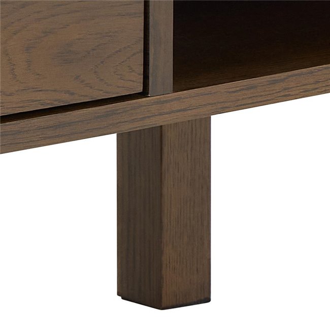 Authamp Coffee Table – Brown/Beige Marble Look, MDF & Oak Veneer, 130×70×45 cm