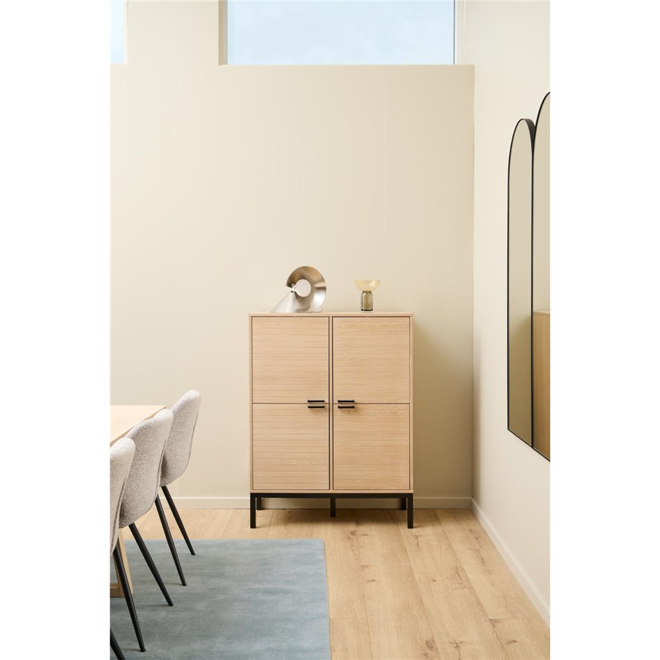 Cabinet Akensington, natural color, H120x91x40cm