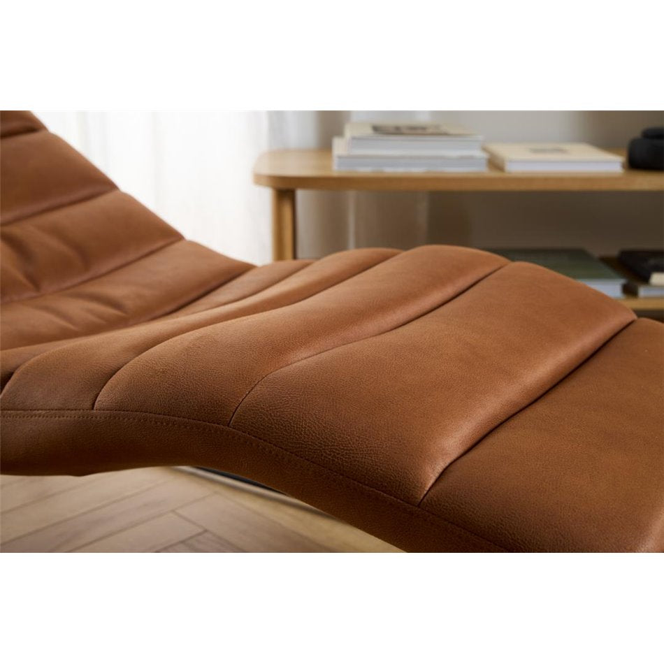 Sessel Ahaplin, braun, H 86 x 63 x 156 cm, Sitzhöhe 40 cm