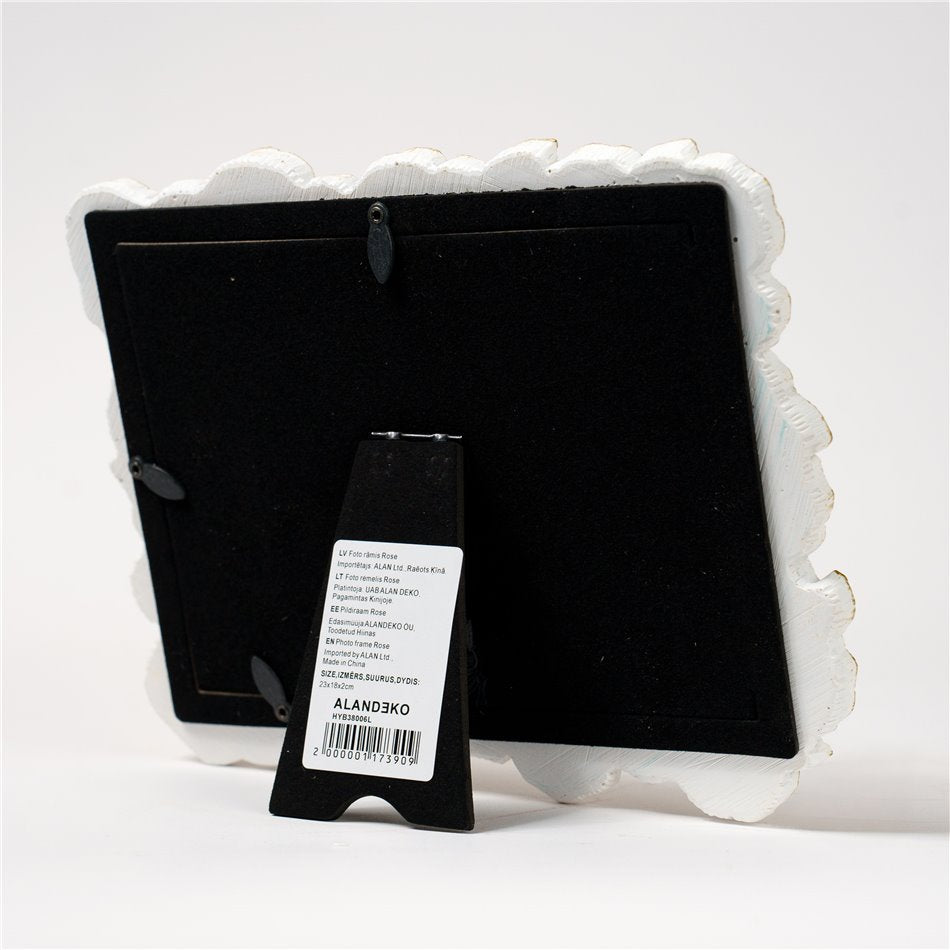 Photo frame Rose, white/gold color, 13x18cm