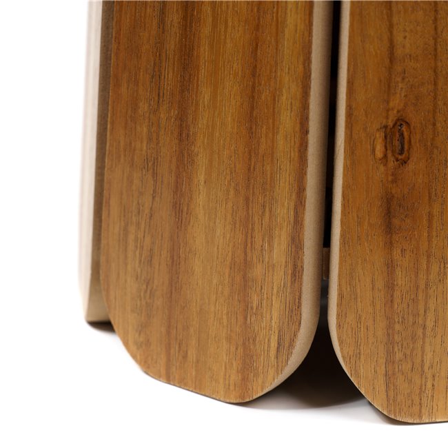 D Appoint Side Table – Natural MDF Round Accent Table