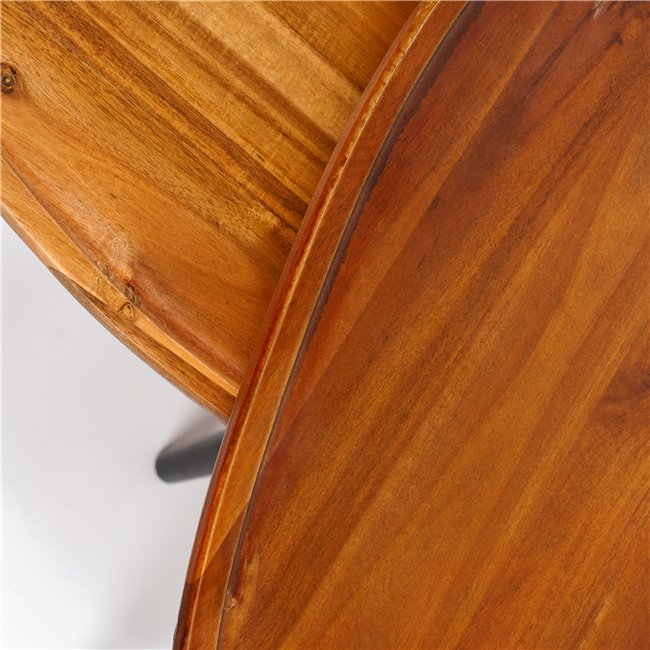 Gigogne Side Table Set – 2 Acacia & Pine Wood Tables