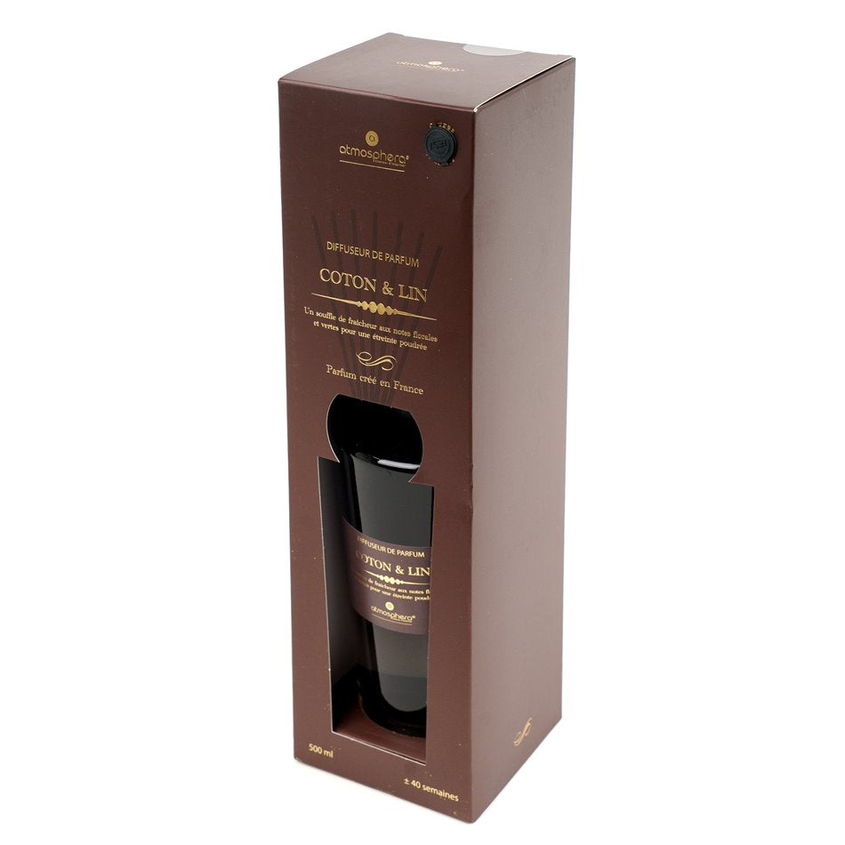 Diffuser Alma Cotton, 500ml, H28cm, D10cm