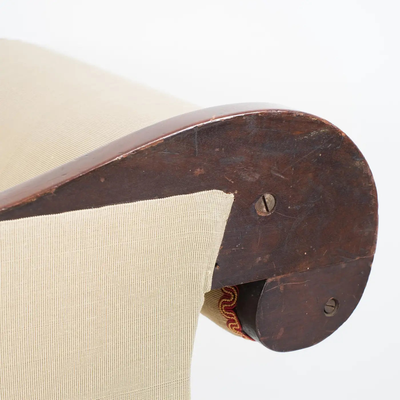 Philadelphia Neoclassic Upholstered Mahogany Sofa
