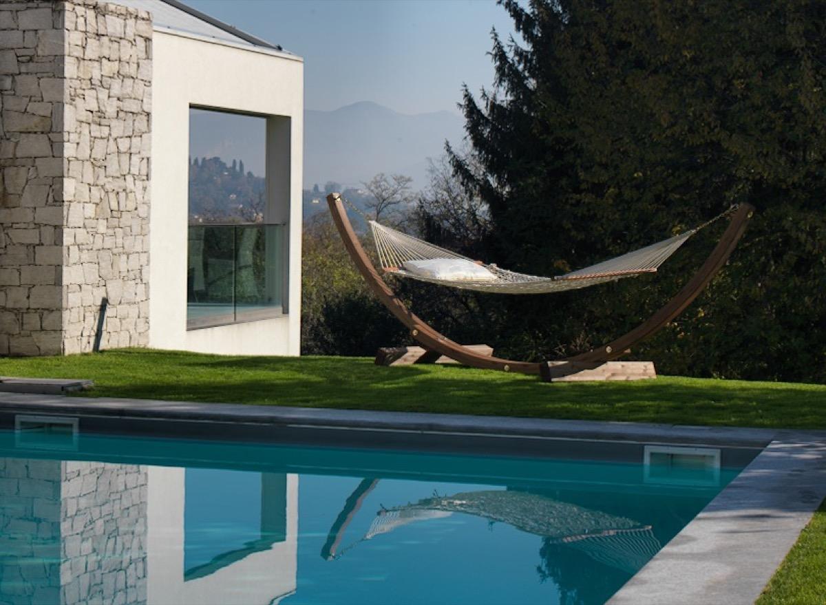 Amanda Hammock Outdoor Collection – Free-Standing Hammock with Wood or Steel Base