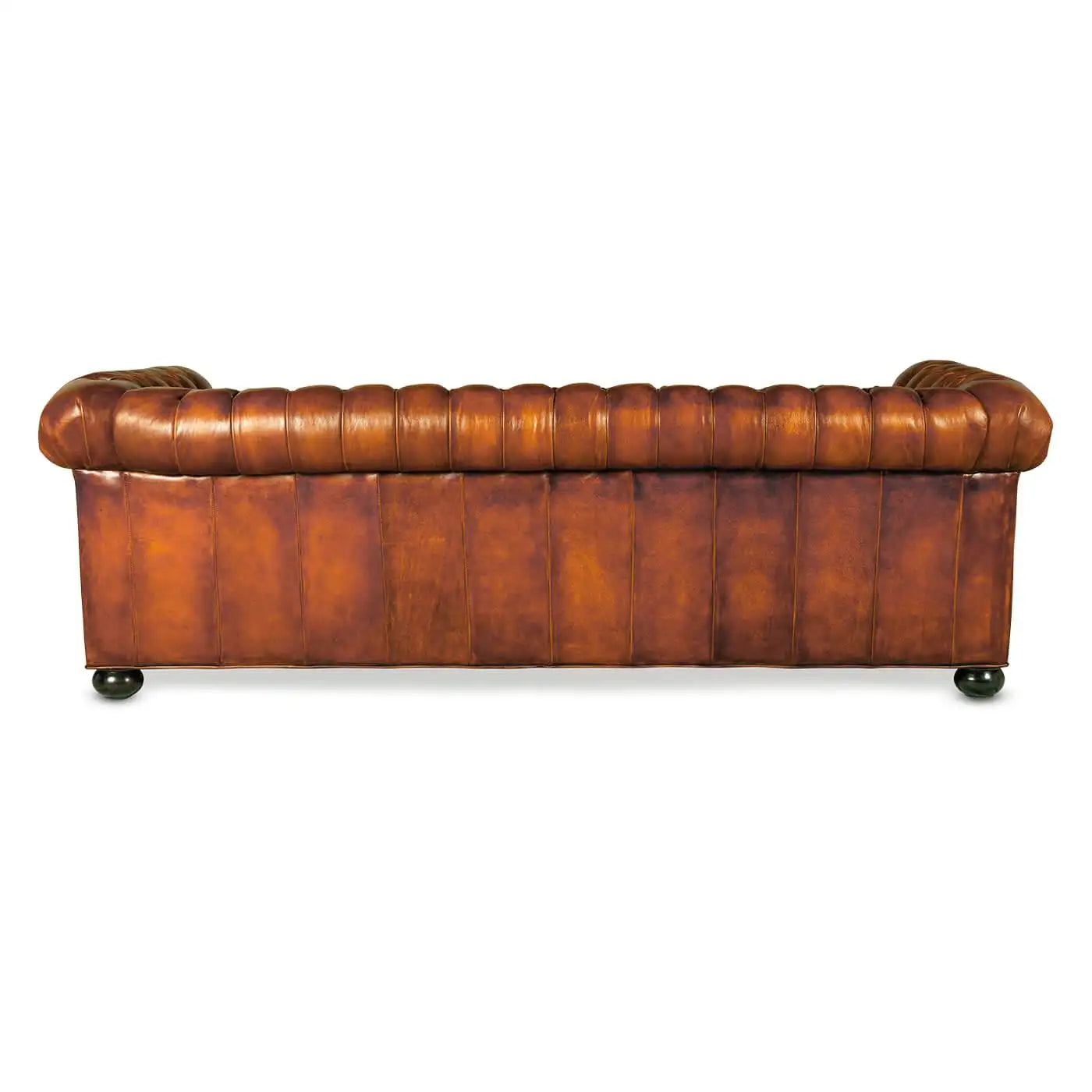 Antiqued Chesterfield Leather Sofa