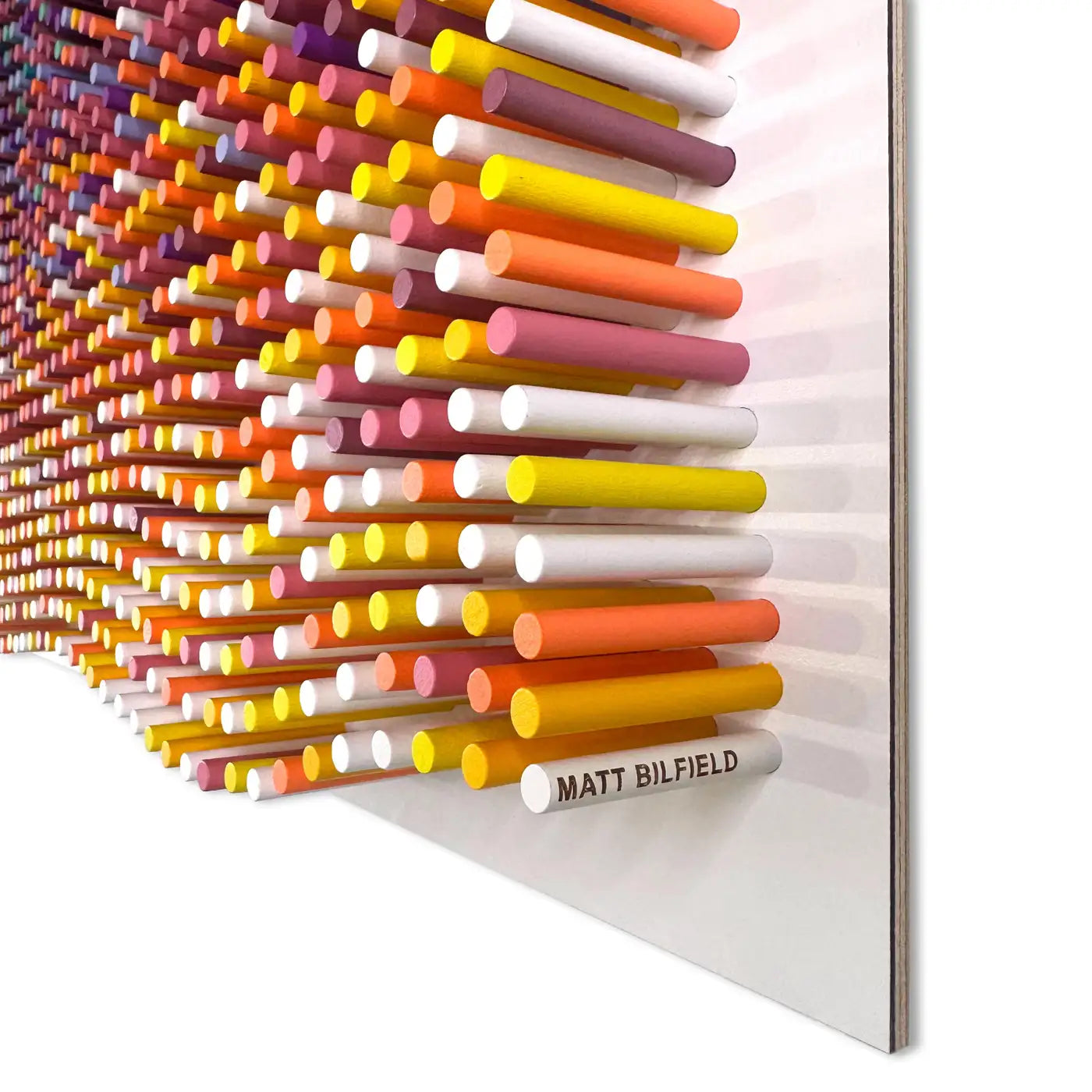 Abstract Wooden Dowel Wall Sculpture, 1978-PRTL