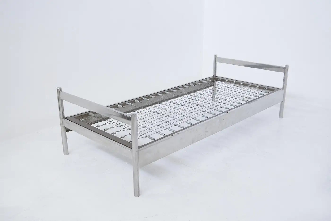 Vintage Steel Single Bed