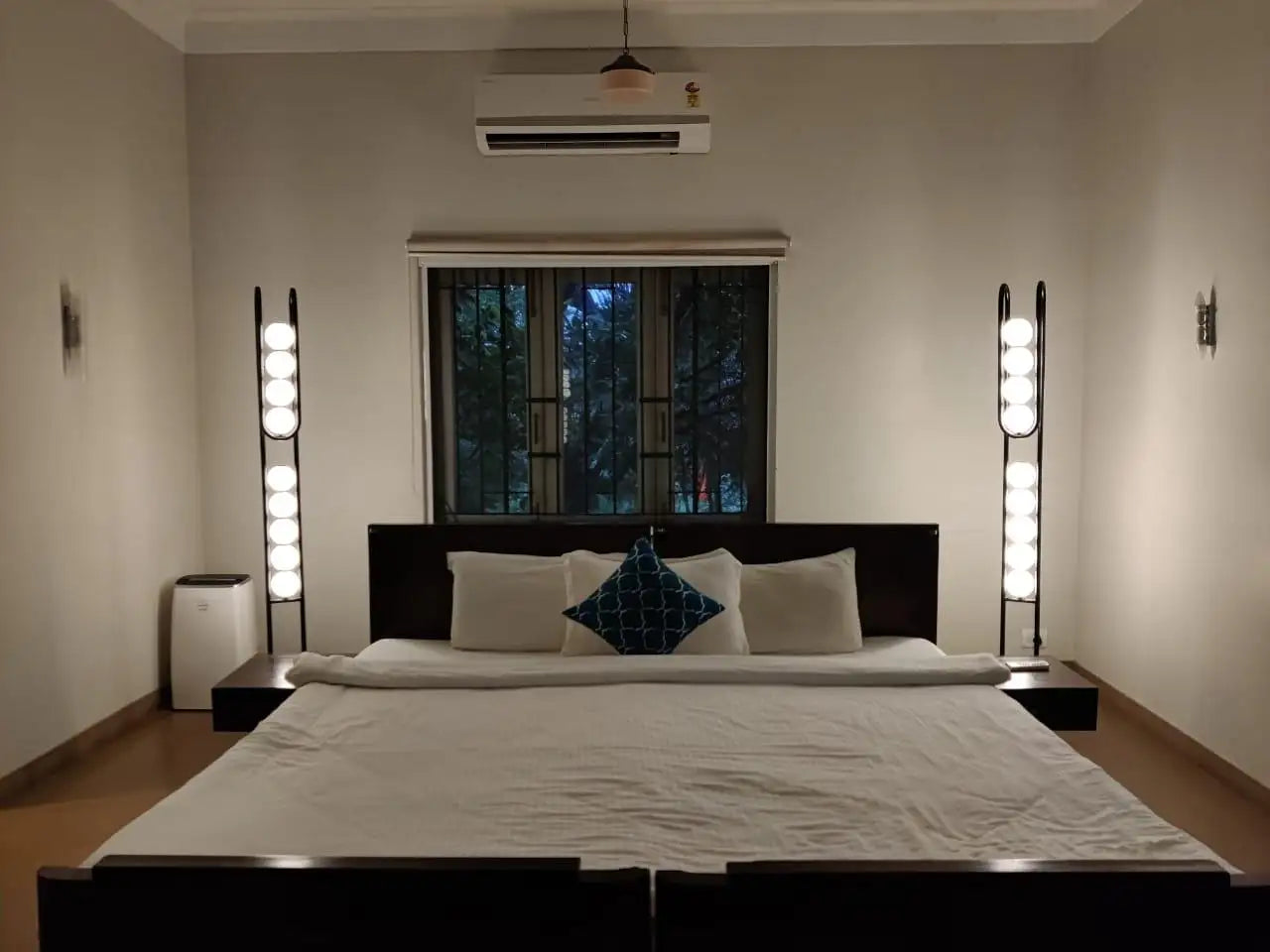 The J Standing Lamp with Integrated LED and Powder-coated Mild Steel