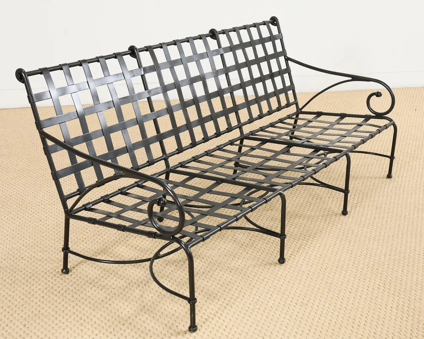 Sofa Settee Set with Ottomans