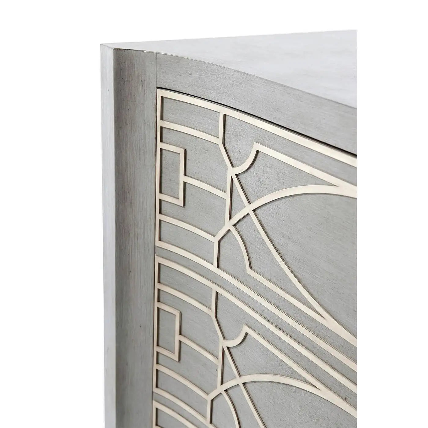 CHINESE CHIPPENDALE GREY LIMESTONE LONG CABINET