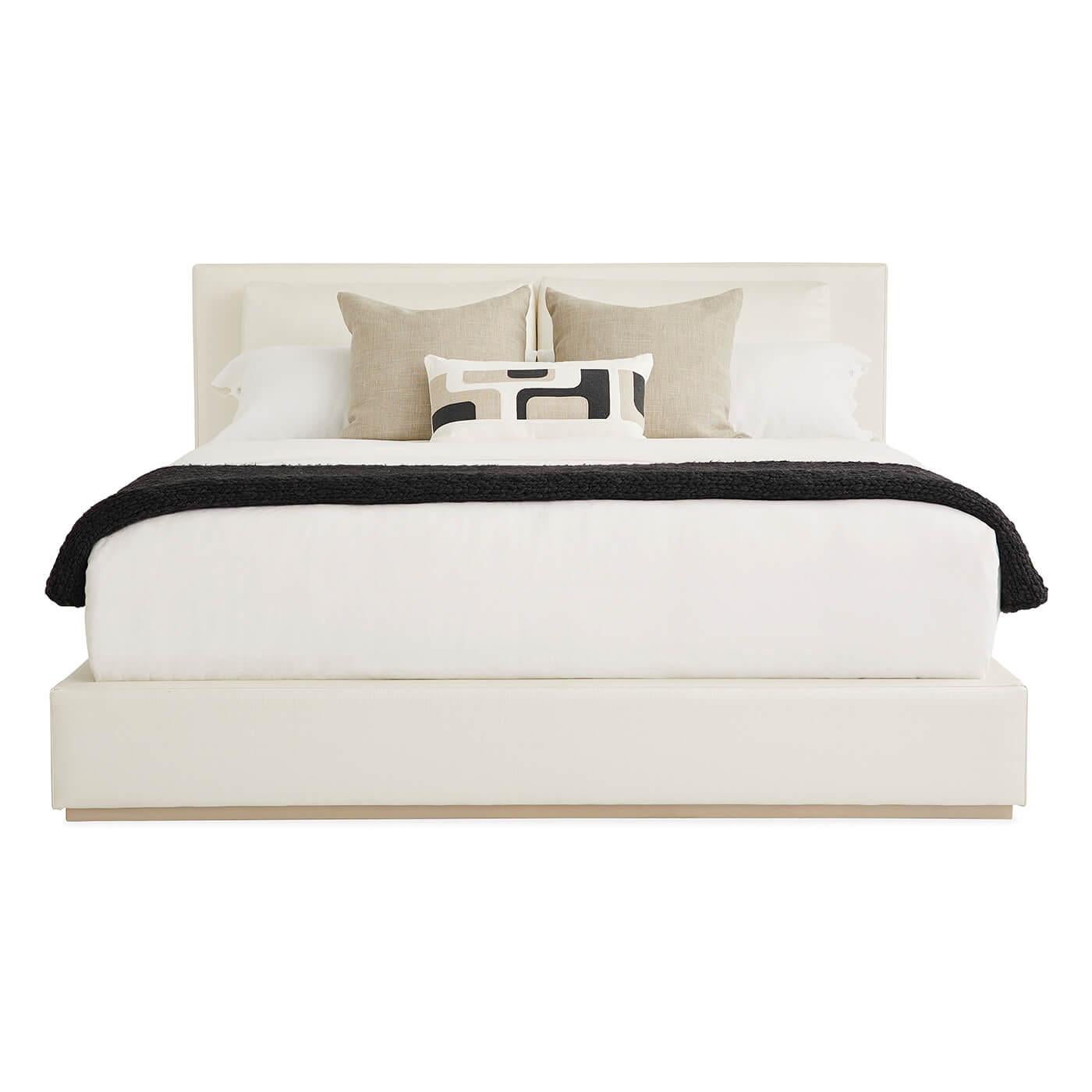 Classic Upholstered Platform King Bed