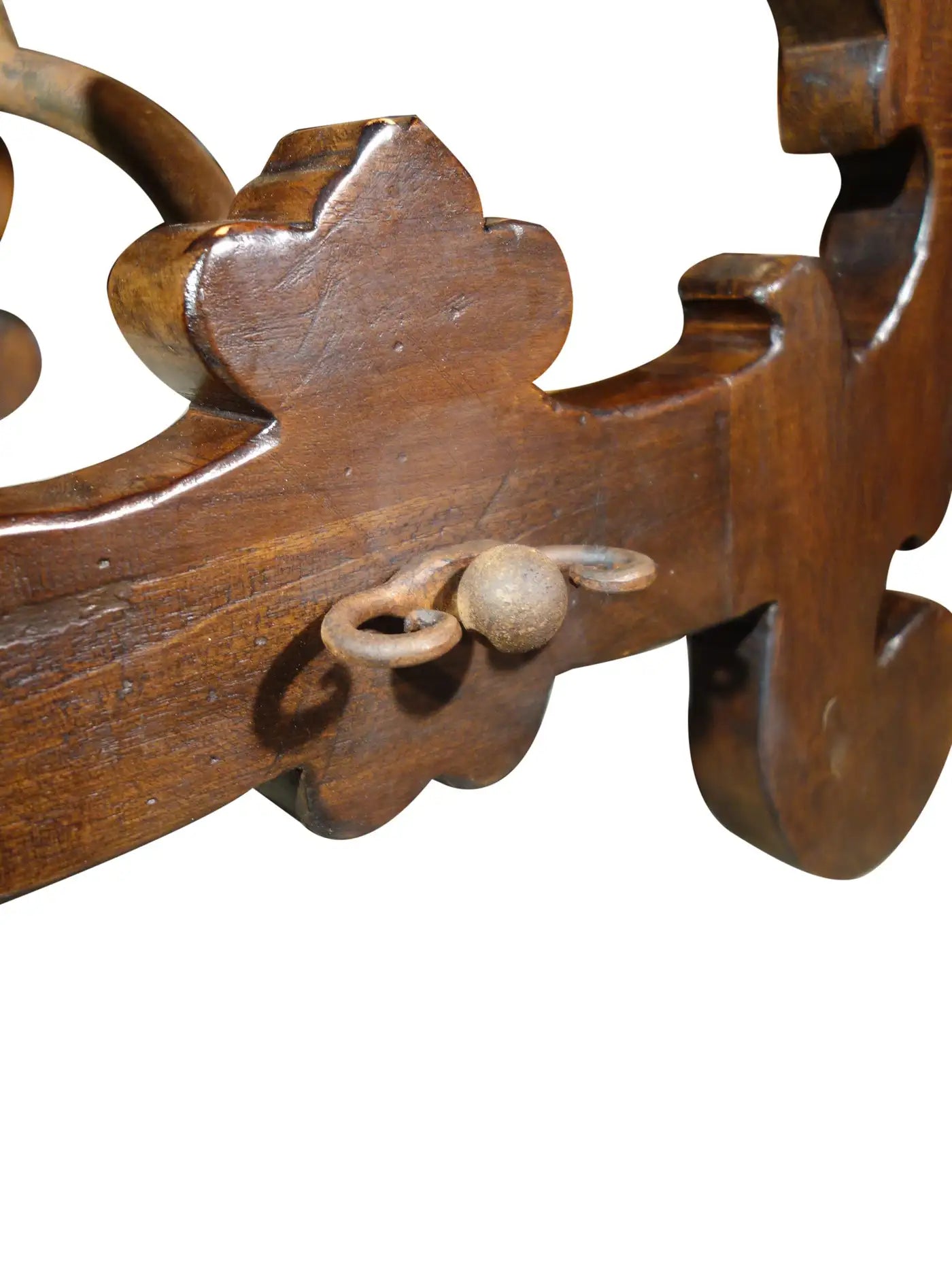 17th Century Style Solid Italian Walnut Refectory Writing Table with Dentil Edge & Lyre Base