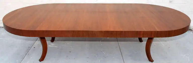 Expanding Walnut Dining Table of Midcentury Design
