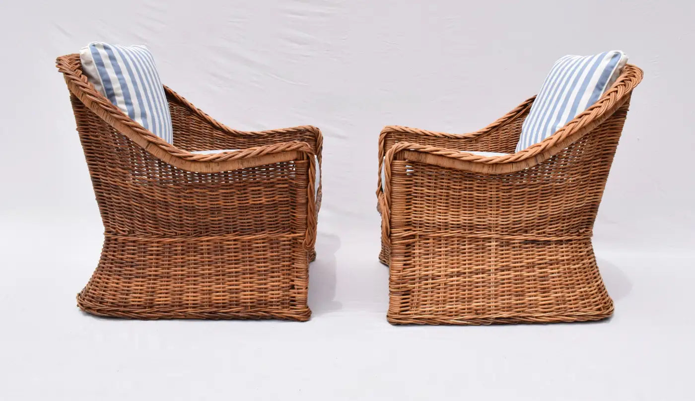 Italian Braided Rattan Set
