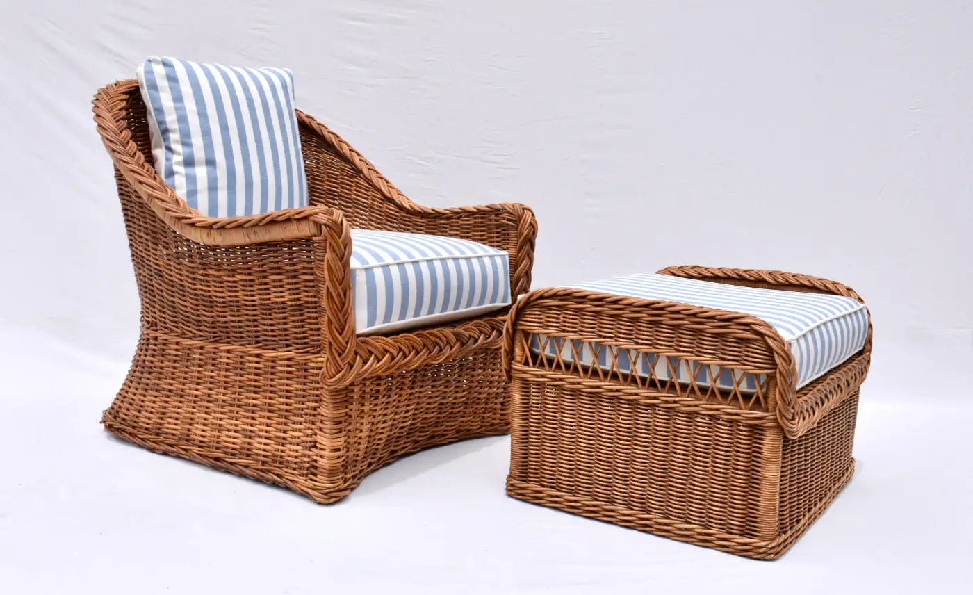 Italian Braided Rattan Set